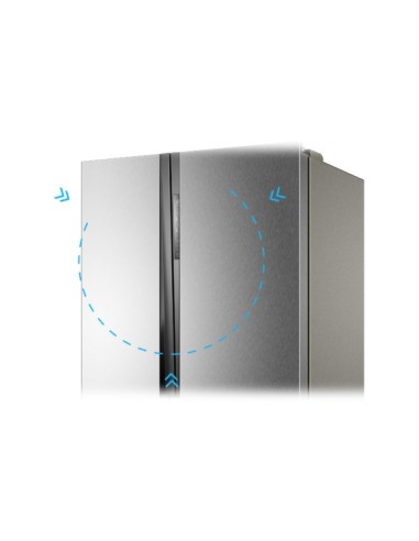 Haier HRF-521DM6 frigorifero side-by-side Libera installazione 518 L Acciaio inossidabile