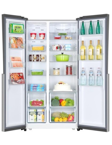 Haier HRF-521DS6 frigorifero side-by-side Libera installazione 518 L Argento