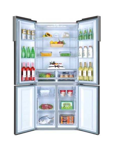 Haier Cube 83 Serie 5 HTF-452DM7 frigorifero multi-door Libera installazione 468 L F Acciaio inossidabile