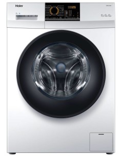 Haier HW100-12829 lavatrice Caricamento frontale 10 kg 1200 Giri min Grafite, Bianco