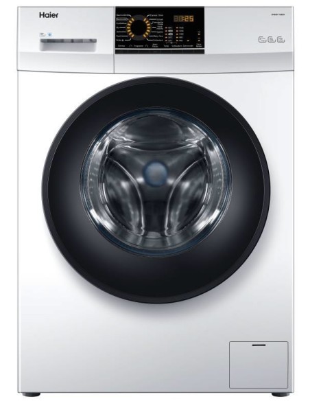 Haier HW100-12829 lavatrice Caricamento frontale 10 kg 1200 Giri min Grafite, Bianco