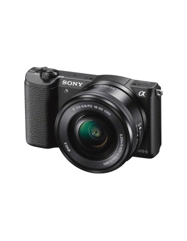Sony Alpha 5100L, fotocamera mirrorless con obiettivo 16-50 mm, attacco E, sensore APS-C, 24.3 MP