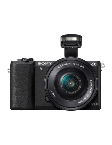 Sony Alpha 5100L, fotocamera mirrorless con obiettivo 16-50 mm, attacco E, sensore APS-C, 24.3 MP