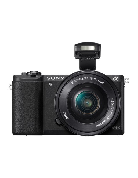 Sony Alpha 5100L, fotocamera mirrorless con obiettivo 16-50 mm, attacco E, sensore APS-C, 24.3 MP