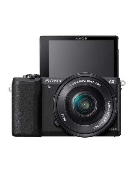 Sony Alpha 5100L, fotocamera mirrorless con obiettivo 16-50 mm, attacco E, sensore APS-C, 24.3 MP