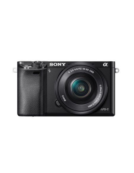 Sony α Alpha 6000L, fotocamera mirrorless con obiettivo 16-50 mm, attacco E, sensore APS-C, 24.3 MP, nero