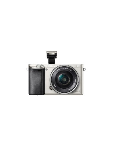 Sony α Alpha 6000L, fotocamera mirrorless con obiettivo 16-50 mm, attacco E, sensore APS-C, 24.3 MP, argento