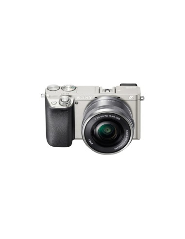 Sony α Alpha 6000L, fotocamera mirrorless con obiettivo 16-50 mm, attacco E, sensore APS-C, 24.3 MP, argento