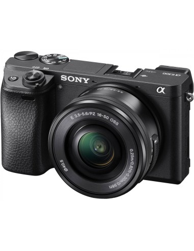 Sony Alpha 6300L, fotocamera mirrorless con obiettivo 16-50 mm, attacco E, sensore APS-C, 24.2 MP
