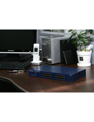 Netgear JGS516 Non gestito Blu