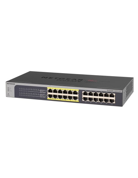 Netgear ProSafe Plus JGS524PE Gestito L3 Gigabit Ethernet (10 100 1000) Supporto Power over Ethernet (PoE) Nero