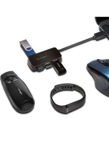 Kensington Hub a 4 porte USB 3.0 UH4000 - Nero