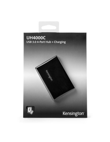 Kensington Hub a 4 porte USB 3.0 con funzionalità di ricarica UH4000C - Nero
