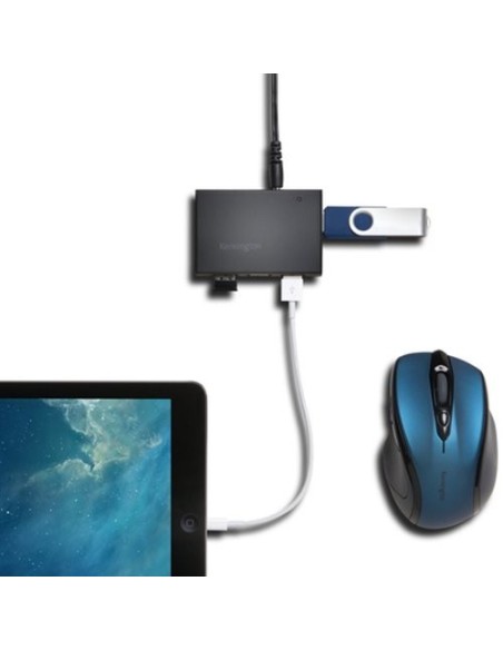 Kensington Hub a 4 porte USB 3.0 con funzionalità di ricarica UH4000C - Nero