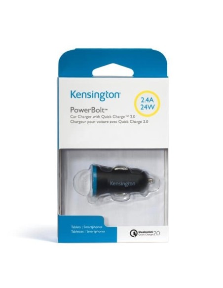 Kensington Caricabatterie da auto PowerBolt™ 2.4 con QuickCharge™ 2.0