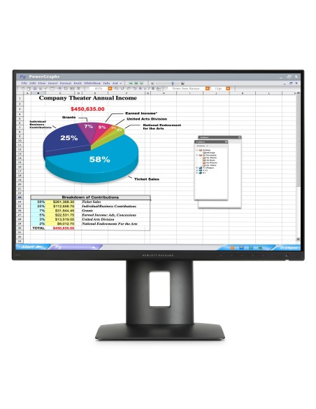 HP Z24n 61 cm (24") 1920 x 1200 Pixel Full HD LED Nero