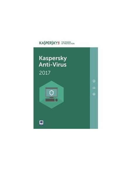 Kaspersky Lab Anti-Virus 2017, 1Y, 3U, IT ITA 3 licenza e 1 anno i