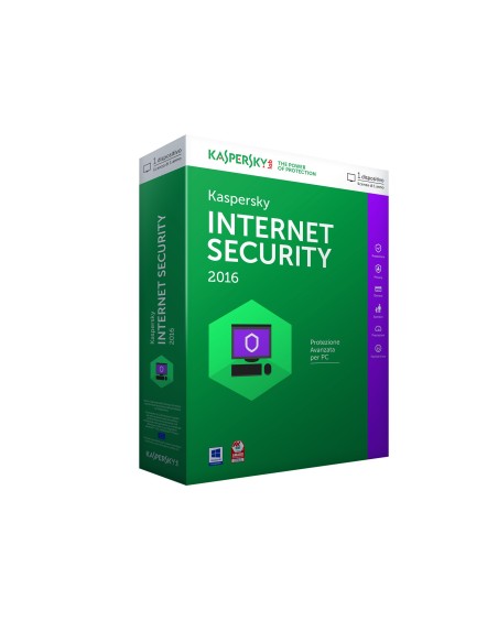 Kaspersky Lab Internet Security 2016, 1u, 1y, IT ITA 1 licenza e 1 anno i