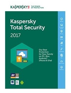 Kaspersky Lab Total Security 2017, 3U, 1Y Licenza completa 3 licenza e 1 anno i