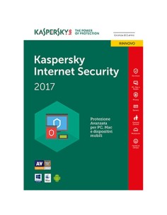 Kaspersky Lab Internet Security 2017 ITA 1 licenza e 1 anno i