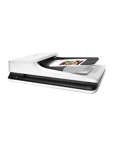 HP Scanjet Pro 2500 f1 Scanner piano e ADF 1200 x 1200 DPI A4 Nero, Bianco