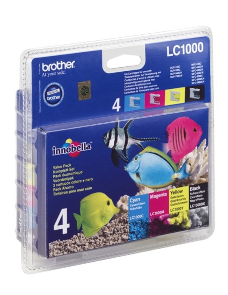 Brother LC-1000 cartuccia d'inchiostro Originale Nero, Ciano, Magenta, Giallo