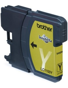 Brother LC-1100Y Yellow Ink Cartridge Blister Pack cartuccia d'inchiostro Originale Giallo