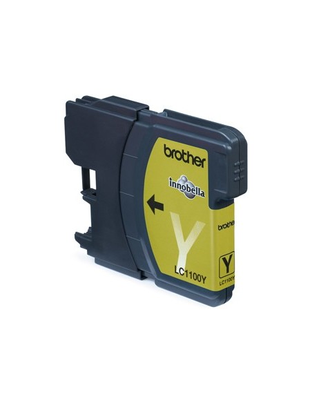 Brother LC-1100Y Yellow Ink Cartridge Blister Pack cartuccia d'inchiostro Originale Giallo