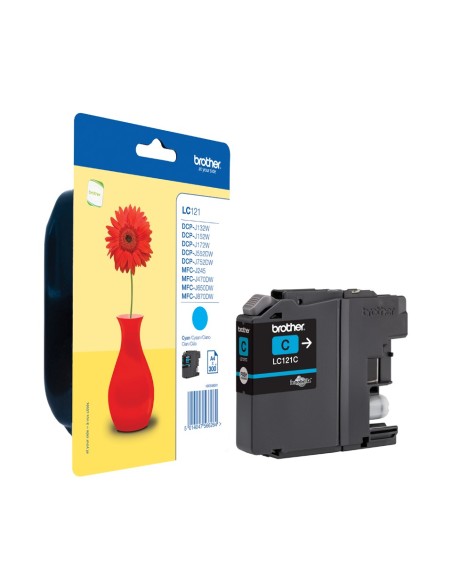 Brother LC-121C cartuccia d'inchiostro 1 pz Originale Ciano