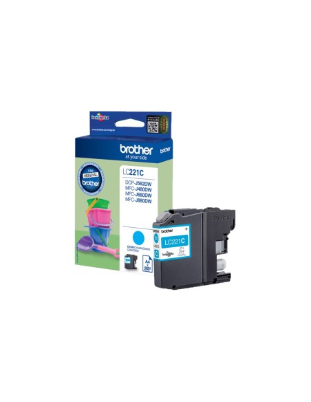 Brother LC-221C cartuccia d'inchiostro 1 pz Originale Ciano