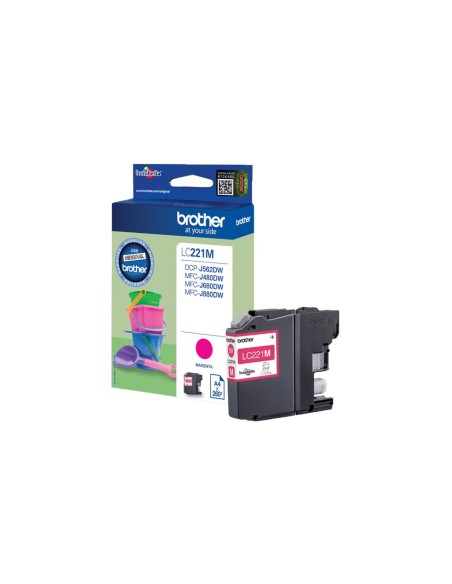 Brother LC-221M cartuccia d'inchiostro 1 pz Originale Magenta