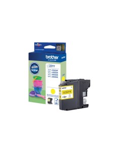 Brother LC-221Y cartuccia d'inchiostro 1 pz Originale Giallo
