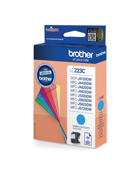 Brother LC-223CBP cartuccia d'inchiostro 1 pz Originale Ciano