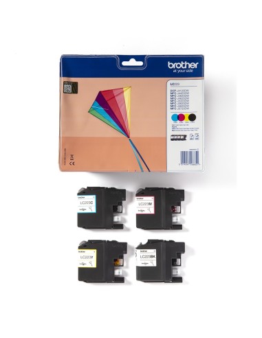 Brother LC-223VALBP cartuccia d'inchiostro 4 pz Originale Nero, Ciano, Magenta, Giallo