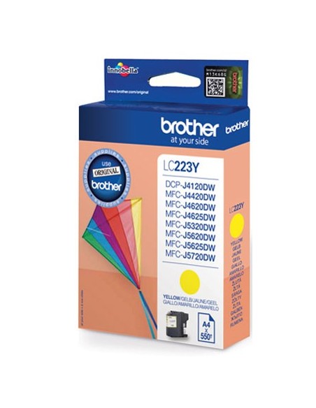 Brother LC-223YBP cartuccia d'inchiostro 1 pz Originale Giallo