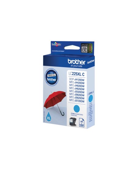 Brother LC-225XLC cartuccia d'inchiostro 1 pz Originale Ciano