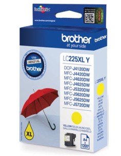 Brother LC-225XLY cartuccia d'inchiostro 1 pz Originale Giallo