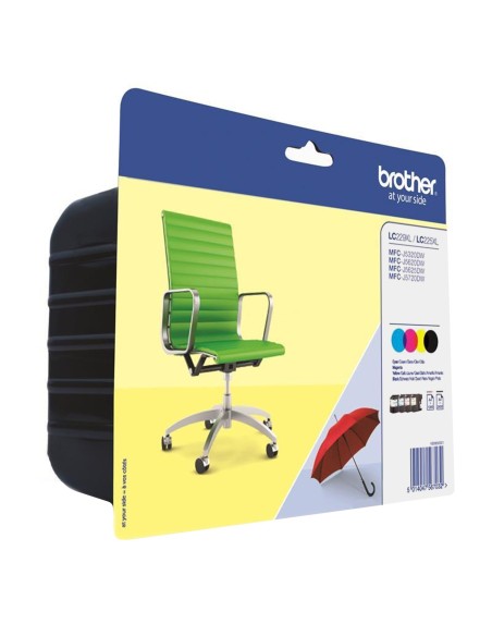 Brother LC-229XLVALBP cartuccia d'inchiostro 1 pz Originale Nero, Ciano, Magenta, Giallo