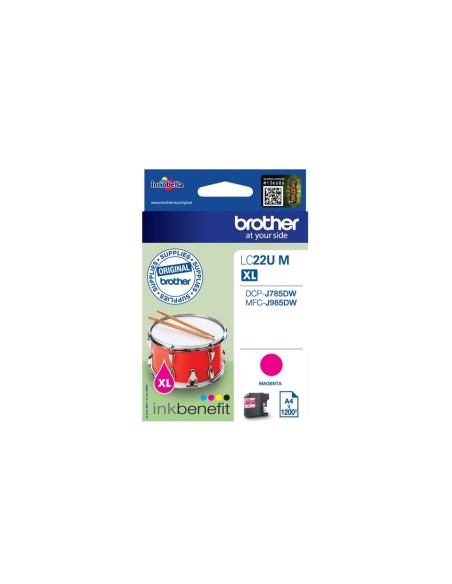 Brother LC-22UM cartuccia d'inchiostro Originale Resa elevata (XL) Magenta