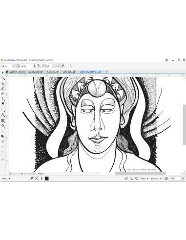 Corel CorelDraw Graphics Suite 2017 5-50U UPG Aggiornamento Multilingua