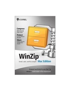 Corel WinZip Mac Edition, 100-199u, 1Y, MNT 1 anno i