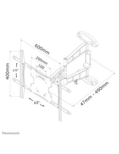 Neomounts by Newstar Supporto a parete per TV