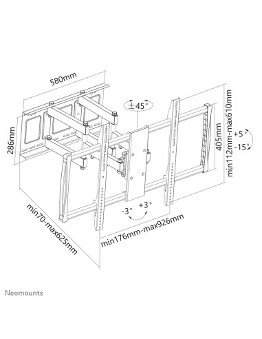 Neomounts by Newstar Supporto a parete per TV
