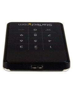 StarTech.com Box Esterno HDD per disco rigido SATA III 2.5" USB 3.0 Criptato AES 256-bit 2