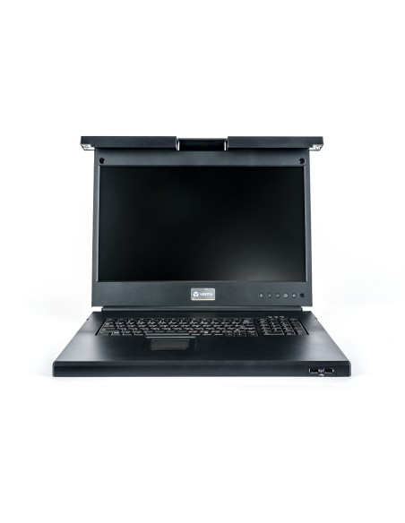 Vertiv Avocent 1 Computer - 47 cm (18,5") LCD - 1600 x 1200 - 3 x USB - 1 x VGA - Tastiera - TouchPad - 120 V AC, 230 V AC