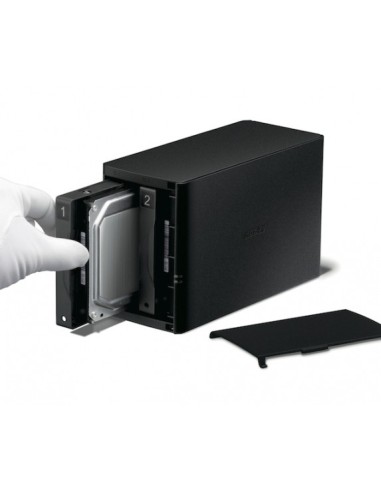 Buffalo LinkStation 220 NAS Collegamento ethernet LAN Nero Armada 370