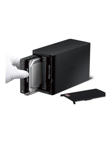 Buffalo LinkStation 520 NAS Collegamento ethernet LAN Nero RTD1195N