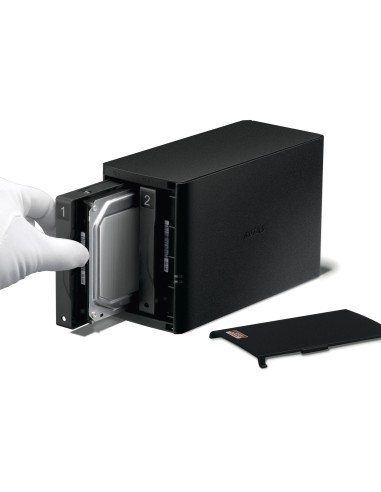 Buffalo LinkStation 520 NAS Compatta Collegamento ethernet LAN Nero RTD1195N