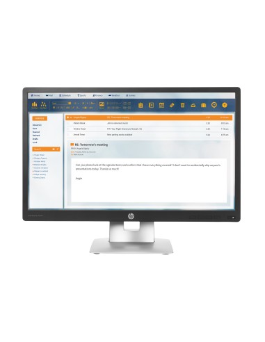 HP EliteDisplay E240 60,5 cm (23.8") 1920 x 1080 Pixel Full HD LED Argento, Nero