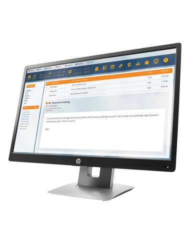 HP EliteDisplay E240 60,5 cm (23.8") 1920 x 1080 Pixel Full HD LED Argento, Nero